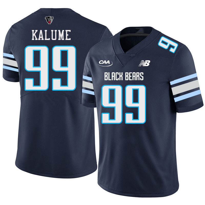 Men #99 Nicolas Kalume Maine Black Bears College Football Jerseys Stitched Sale-Navy